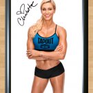 Charlotte Ashley Fliehr WWE Signed Autographed Print Poster Photo diva wwf 3 wwe37 A2 16.5x23.4"
