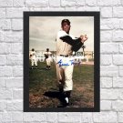 Willie Mays Signed Autographed Photo Poster 4 bas87 A4 8.3x11.7""