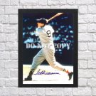 Ted Williams Signed Autographed Photo Poster 3 bas72 A4 8.3x11.7""