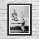 Lou Gehrig, Joe DiMaggio Signed Autographed Photo Poster bas55 A4 8.3x11.7""