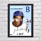 Jackie Robinson Signed Autographed Photo Poster 3 bas47 A4 8.3x11.7""