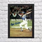 Hank Aaron Signed Autographed Photo Poster 2 bas40 A4 8.3x11.7""