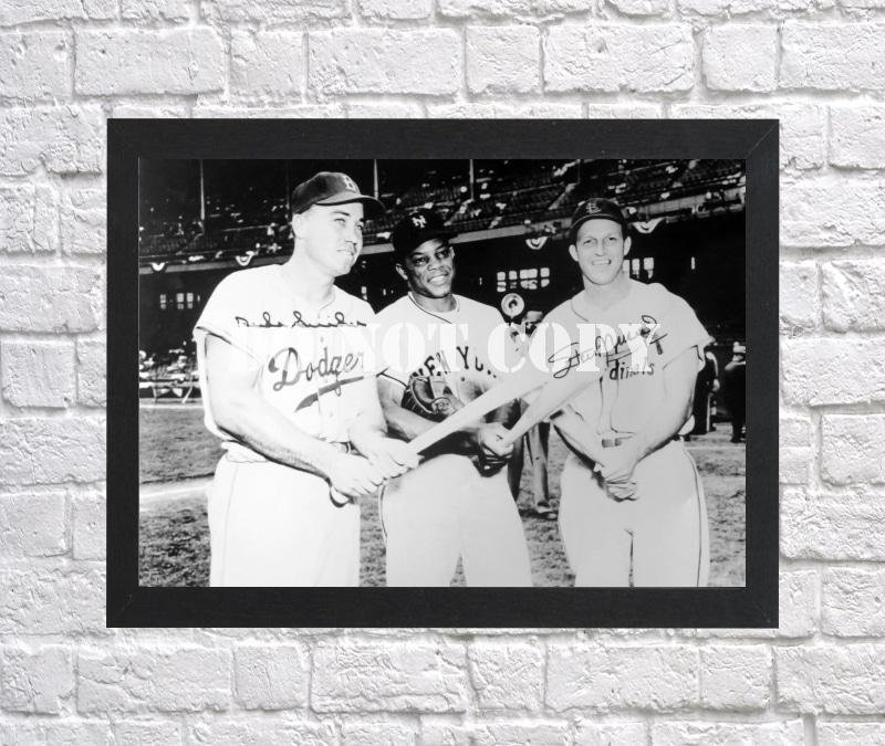 Duke Snider Stan Musial Signed Autographed Photo Poster bas36 A4 8.3x11.7""