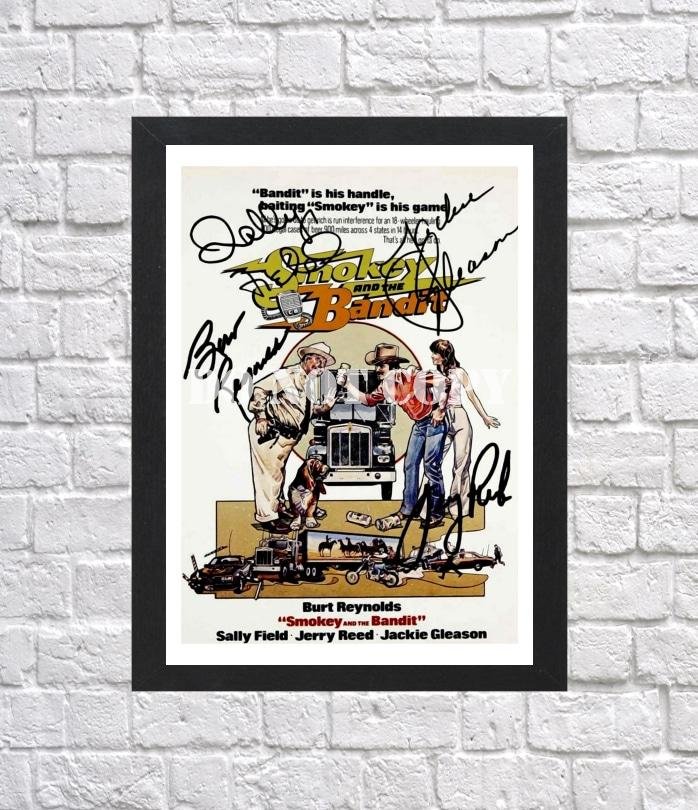 Smokey and the Bandit Cast Signed Autographed Photo Poster mo1638 A4 8 ...