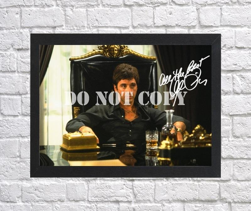 Al Pacino Scarface Signed Autographed Photo Poster mo1625 A4 8.3x11.7""