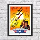 Top Gun Tom Cruise Cast Signed Autographed Photo Poster mo1616 A4 8.3x11.7""