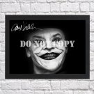 Jack Nicholson Batman The Joker Signed Autographed Photo Poster mo1613 A4 8.3x11.7""
