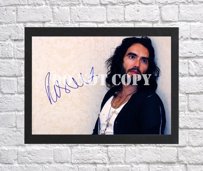 Russell Brand Signed Autographed Photo Poster mo1582 A4 8.3x11.7""