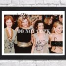 Sex And The City Cast Signed Autographed Photo Poster 6 tv1110 A4 8.3x11.7""