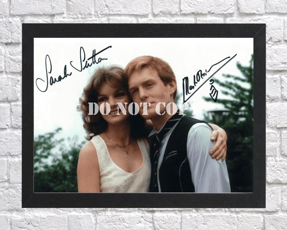 Sarah Sutton Mark Strickson Doctor Dr Who Signed Autographed Photo Poster tv1099 A4 8.3x11.7""