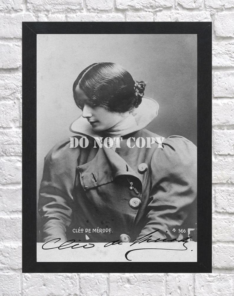 Cleo de Merode French Ballet Dancer 1875-1966 Signed Autographed Photo Poster tv1081 A4 8.3x11.7""