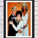 Linda Evans Joan Collins Signed Autographed Photo Poster tv1074 A4 8.3x11.7""