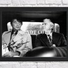 Leslie Nielsen Robert Mitchum Signed Autographed Photo Poster tv1072 A4 8.3x11.7""