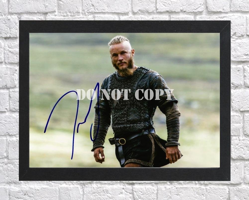 Travis Fimmel Vikings Signed Autographed Photo Poster tv1062 A4 8.3x11.7""