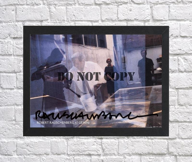Robert Rauschenberg American Painter Autographed Signed Print Photo Poster h131 A4 8.3x11.7""