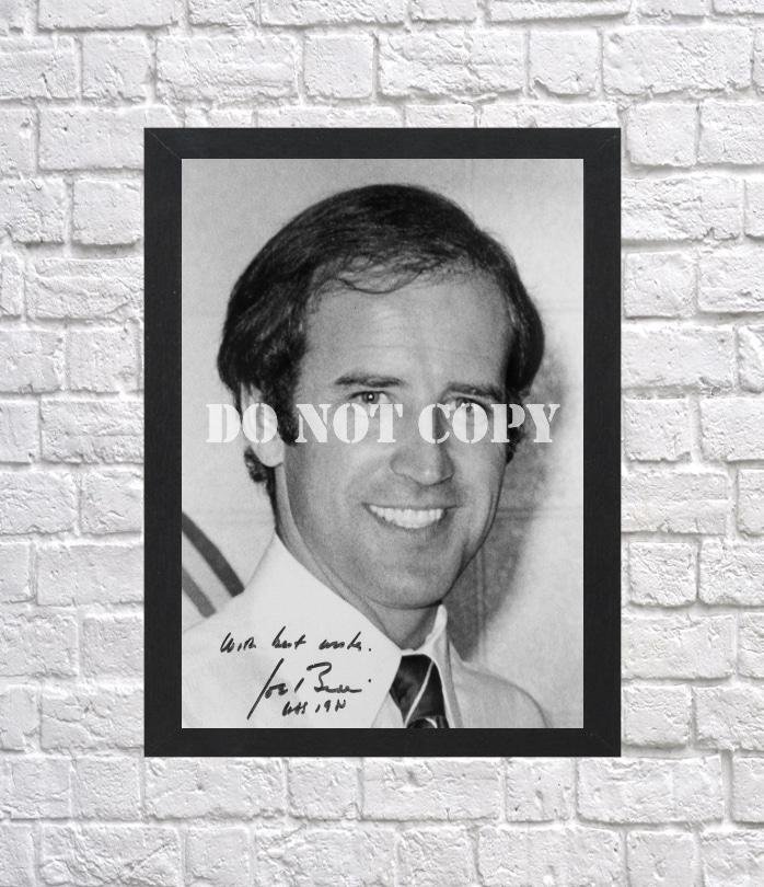 Joe Biden Autographed Signed Print Photo Poster 3 h103 A4 8.3x11.7""