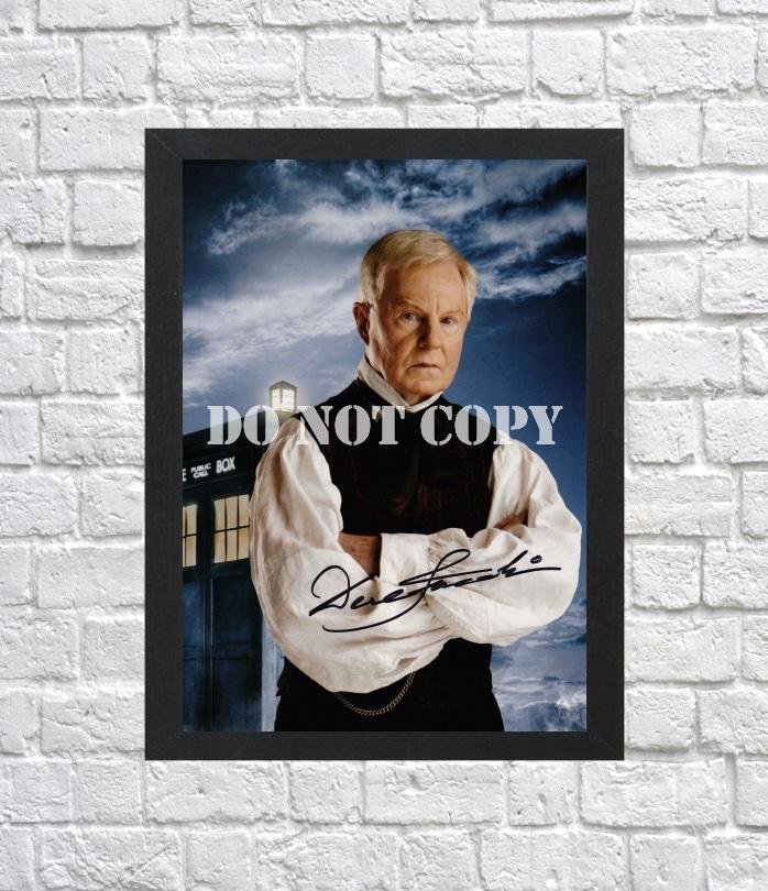 Doctor Dr Who Derek Jacobi Autographed Signed Print Photo Poster mo1463 A4 8.3x11.7""