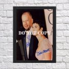 Bruce Willis Demi Moore Autographed Signed Print Photo Poster mo1440 A4 8.3x11.7""