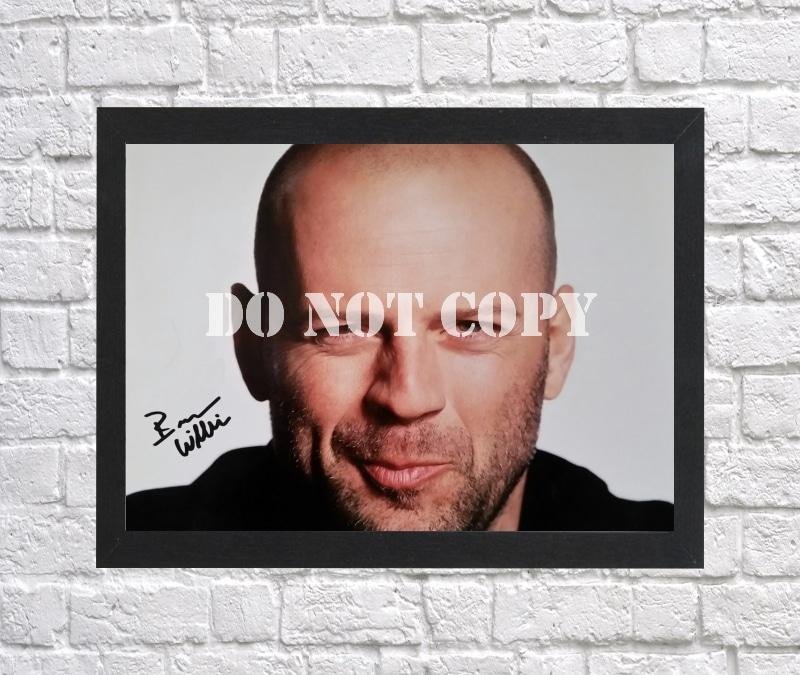 Bruce Willis Autographed Signed Print Photo Poster mo1439 A4 8.3x11.7""