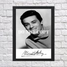Alain Delon Autographed Signed Print Photo Poster mo1427 A4 8.3x11.7""