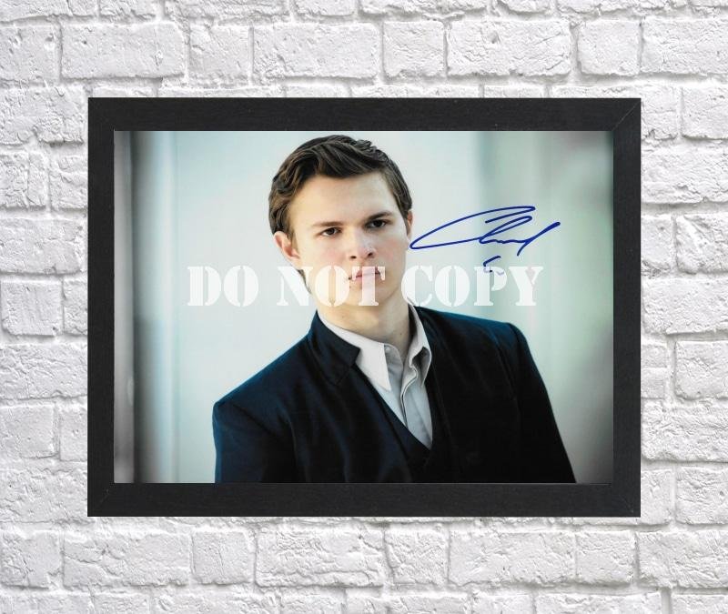 Ansel Elgort Autographed Signed Print Photo Poster mo1422 A4 8.3x11.7""