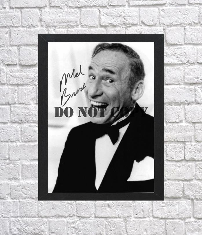 Mel Brooks Blazing Saddles Spaceballs Autographed Signed Photo Poster 2 mo1387 A4 8.3x11.7""