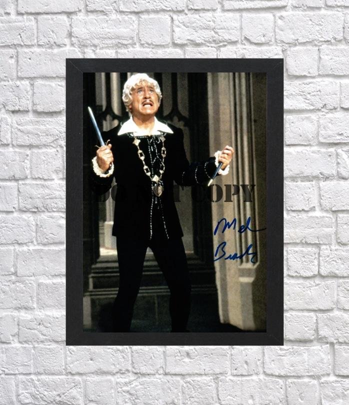 Mel Brooks Blazing Saddles Spaceballs Autographed Signed Photo Poster 1 mo1386 A4 8.3x11.7""