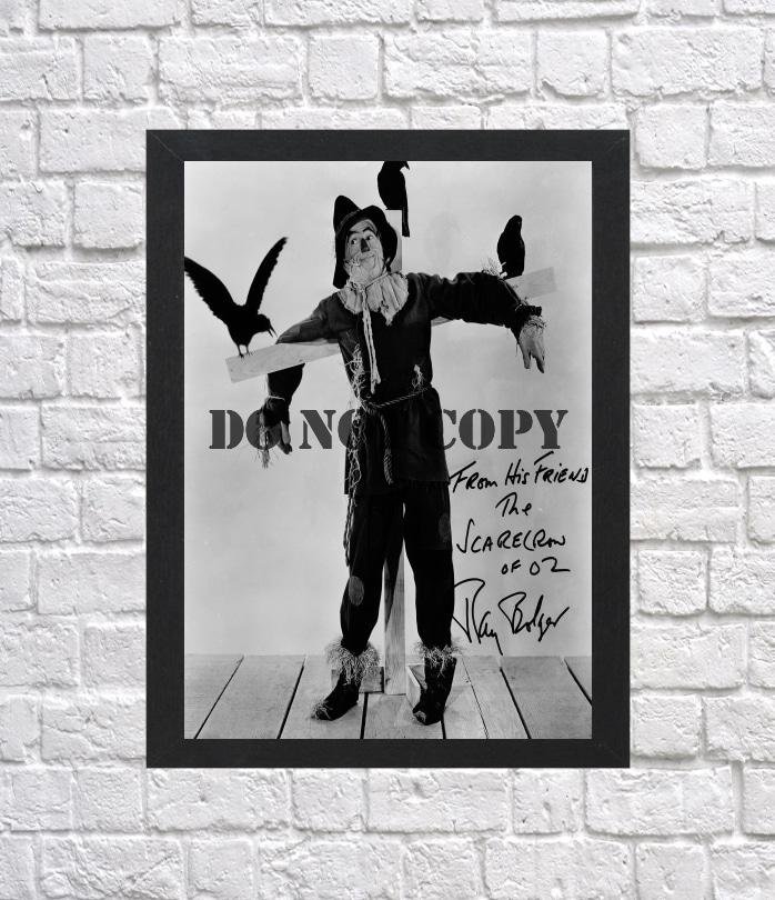 Wizard of Oz Scarecrow Ray Bolger Autographed Signed Photo Poster mo1361 A4 8.3x11.7""