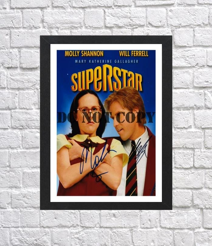 Superstar Molly Shannon Will Ferrell Autographed Signed Photo Poster mo1317 A4 8.3x11.7""