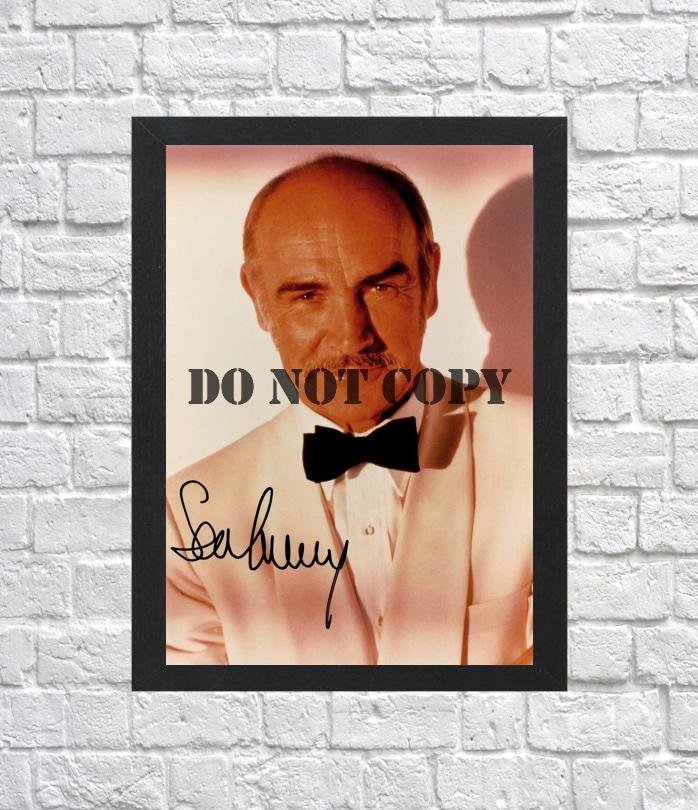 Sean Connery Autographed Signed Photo Poster 7 mo1296 A4 8.3x11.7""