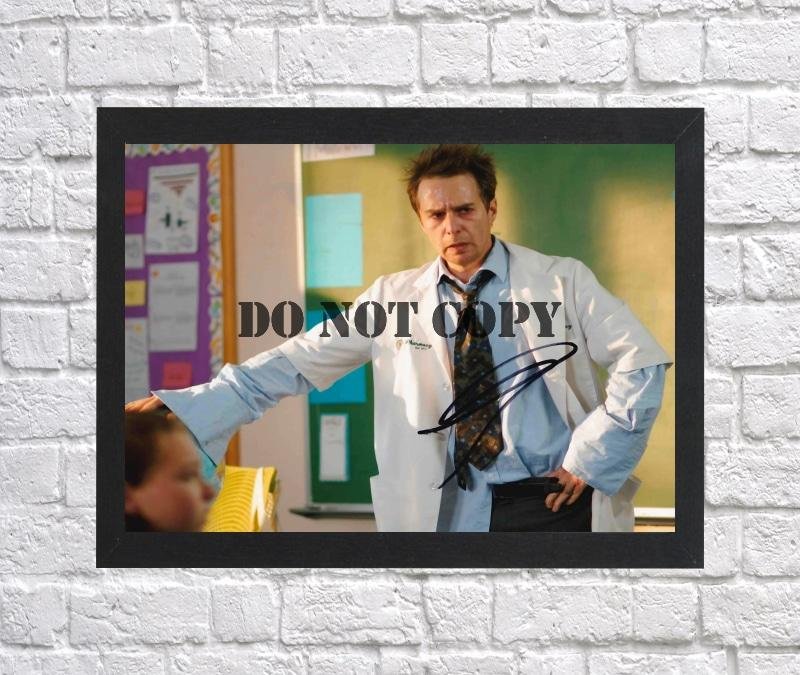 Sam Rockwell Autographed Signed Photo Poster mo1285 A4 8.3x11.7""