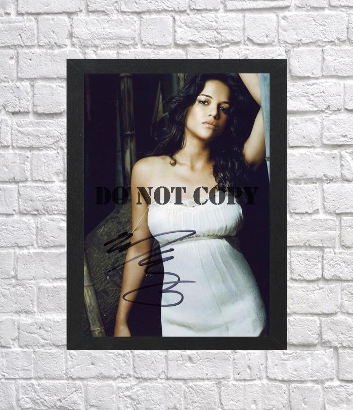 Michelle Rodriguez Autographed Signed Photo Poster 1 mo1220 A4 8.3x11.7""