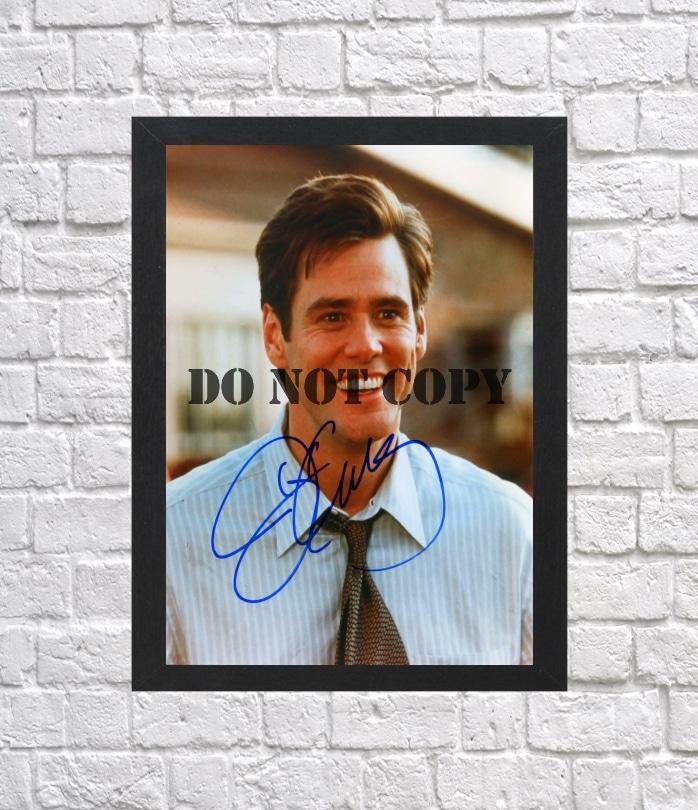 Jim Carrey Autographed Signed Photo Poster mo1148 A4 8.3x11.7""