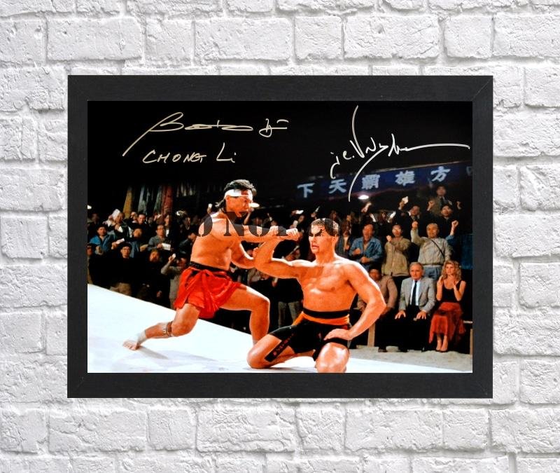 Jean Claude Van Damme Bolo Yeung Chong Li Autographed Signed Photo Poster 2 mo1122 A4 8.3x11.7""