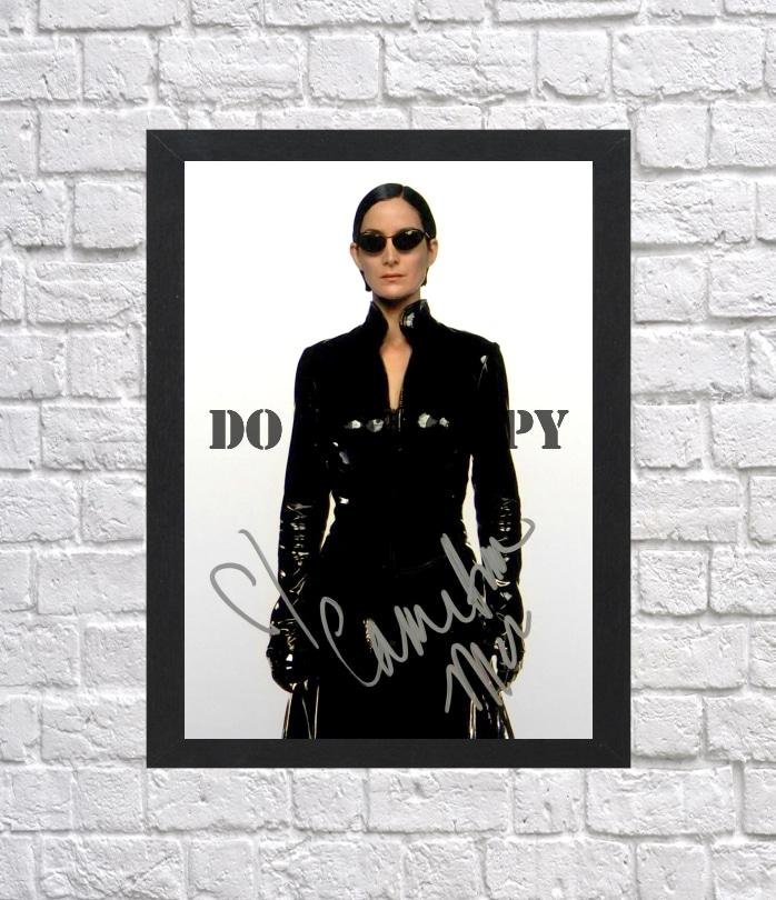 Carrie Anne Moss Matrix Autographed Signed Photo Poster mo1099 A4 8.3x11.7""