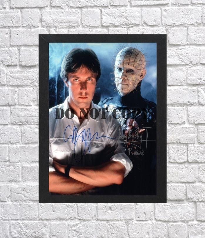 Clive Barker Doug Bradley Hellraiser Autographed Signed Print Photo Poster mo1073 A4 8.3x11.7""