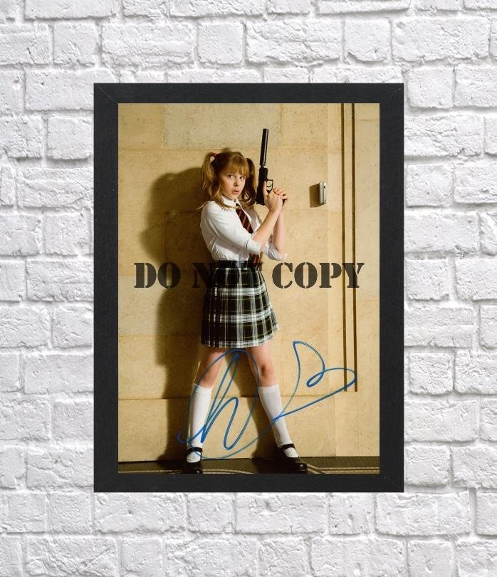 Chloe Moretz Kick Ass Autographed Signed Print Photo Poster mo1070 A4 8.3x11.7""
