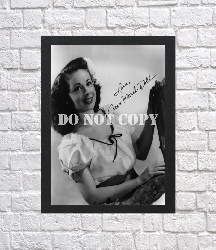 Caren Marsh Doll The Wizard of Oz Autographed Signed Print Photo Poster mo1064 A4 8.3x11.7""