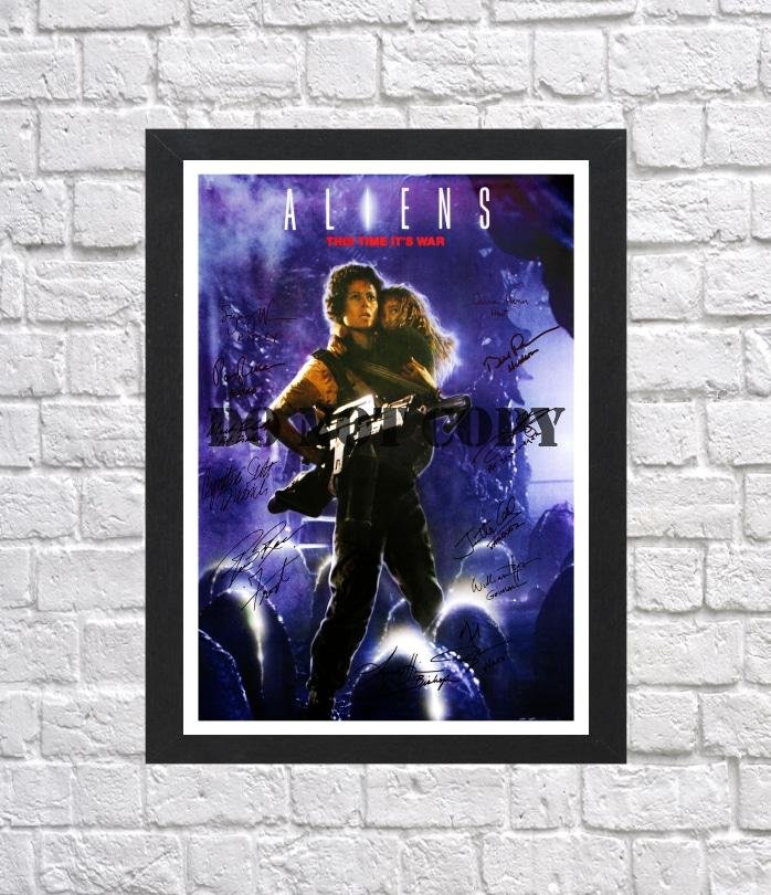 Aliens Cast Autographed Signed Print Photo Poster 2 mo1053 A4 8.3x11.7""