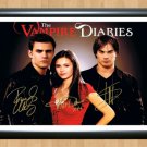 The Vampire Diaries Cast Signed Autographed Photo Poster 1 tv953 A4 8.3x11.7""