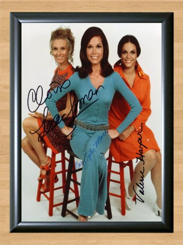 The Mary Tyler Moore Show TV Cast Signed Autographed Photo Poster tv948 A4 8.3x11.7""