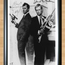 Robert Vaughn David McCallum Man from UNCLE Signed Autographed Photo Poster tv917 A4 8.3x11.7""