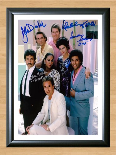 Miami Vice Cast Signed Autographed Photo Poster tv867 A4 8.3x11.7""