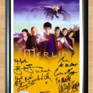 Merlin Cast Signed Autographed Photo Poster tv866 A4 8.3x11.7""