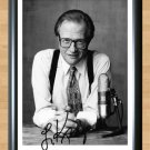 Larry King Signed Autographed Photo Poster 1 tv847 A4 8.3x11.7""