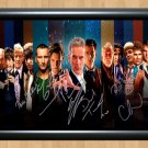 Dr. Who Cast Doctors Signed Autographed Photo Poster tv590 A4 8.3x11.7""