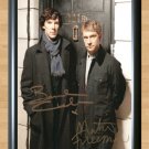 Sherlock Benedict Cumberbatch Martin Freeman Signed Autographed Photo Poster tv528 A4 8.3x11.7""