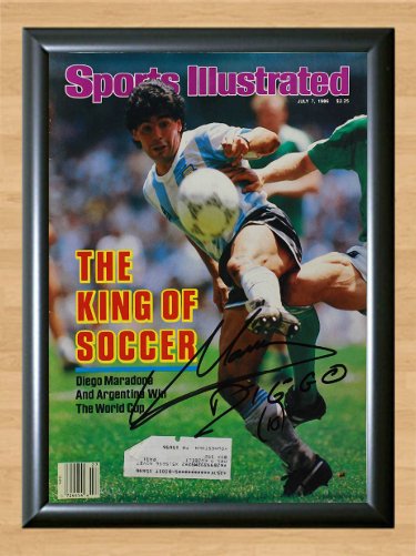 Diego Maradona Signed Autographed Photo Poster Print 7 fot111 A4 8.3x11.7""