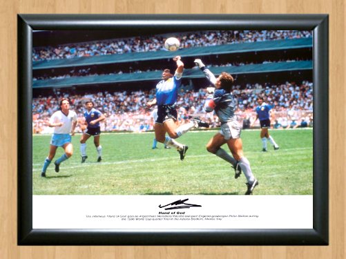 Diego Maradona Signed Autographed Photo Poster Print 2 fot106 A4 8.3x11.7""