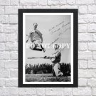 Lou Gehrig, Joe DiMaggio Signed Autographed Photo Poster bas55 A3 11.7x16.5""